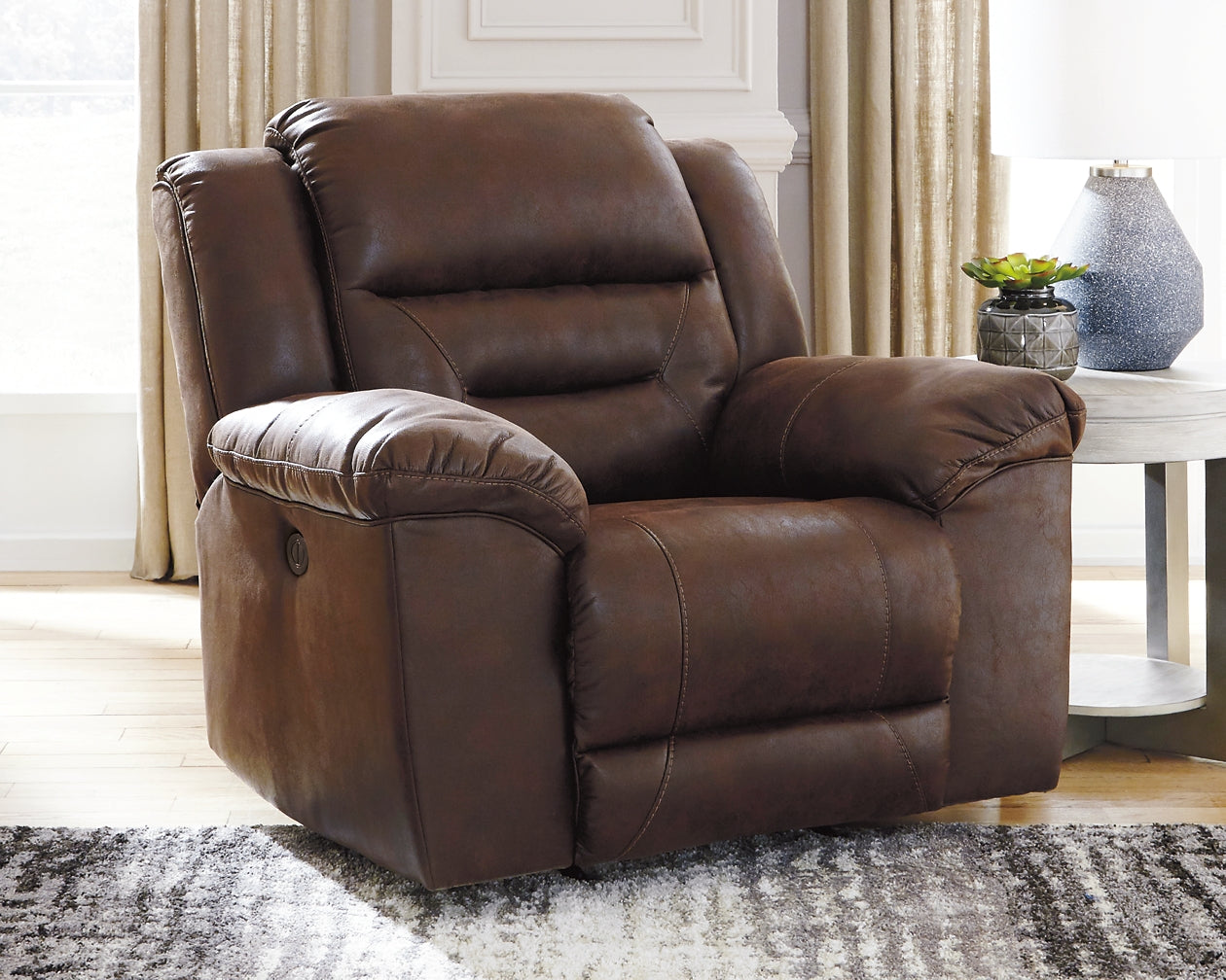 Stoneland Power Rocker Recliner at Walker Mattress and Furniture Locations in Cedar Park and Belton TX.