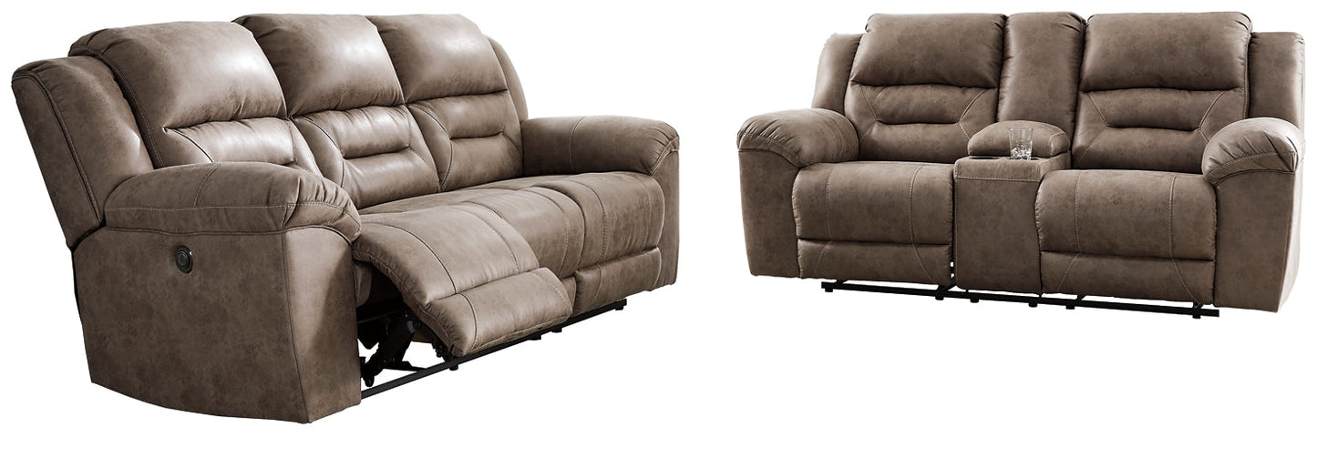 Stoneland Sofa and Loveseat at Walker Mattress and Furniture Locations in Cedar Park and Belton TX.