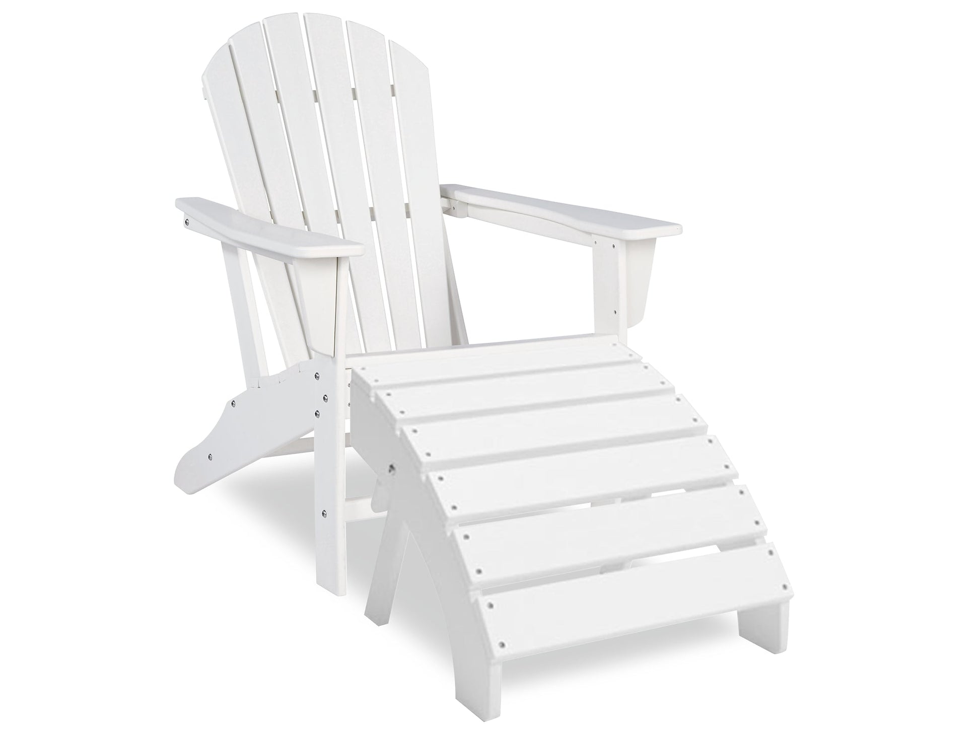 Sundown Treasure Outdoor Adirondack Chair and Ottoman at Walker Mattress and Furniture Locations in Cedar Park and Belton TX.