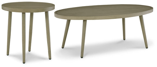 Swiss Valley Outdoor Coffee Table with End Table at Walker Mattress and Furniture Locations in Cedar Park and Belton TX.