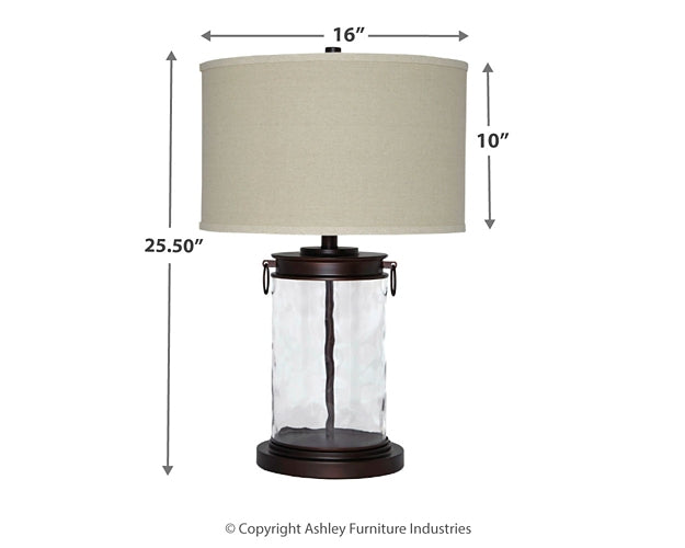 Tailynn Glass Table Lamp (1/CN) at Walker Mattress and Furniture Locations in Cedar Park and Belton TX.