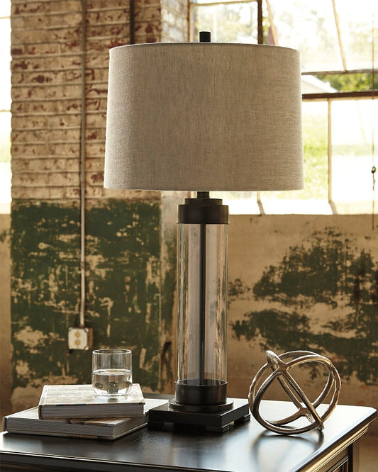 Talar Glass Table Lamp (1/CN) at Walker Mattress and Furniture Locations in Cedar Park and Belton TX.