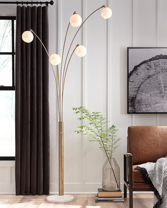 Taliya Metal Arc Lamp (1/CN) at Walker Mattress and Furniture Locations in Cedar Park and Belton TX.