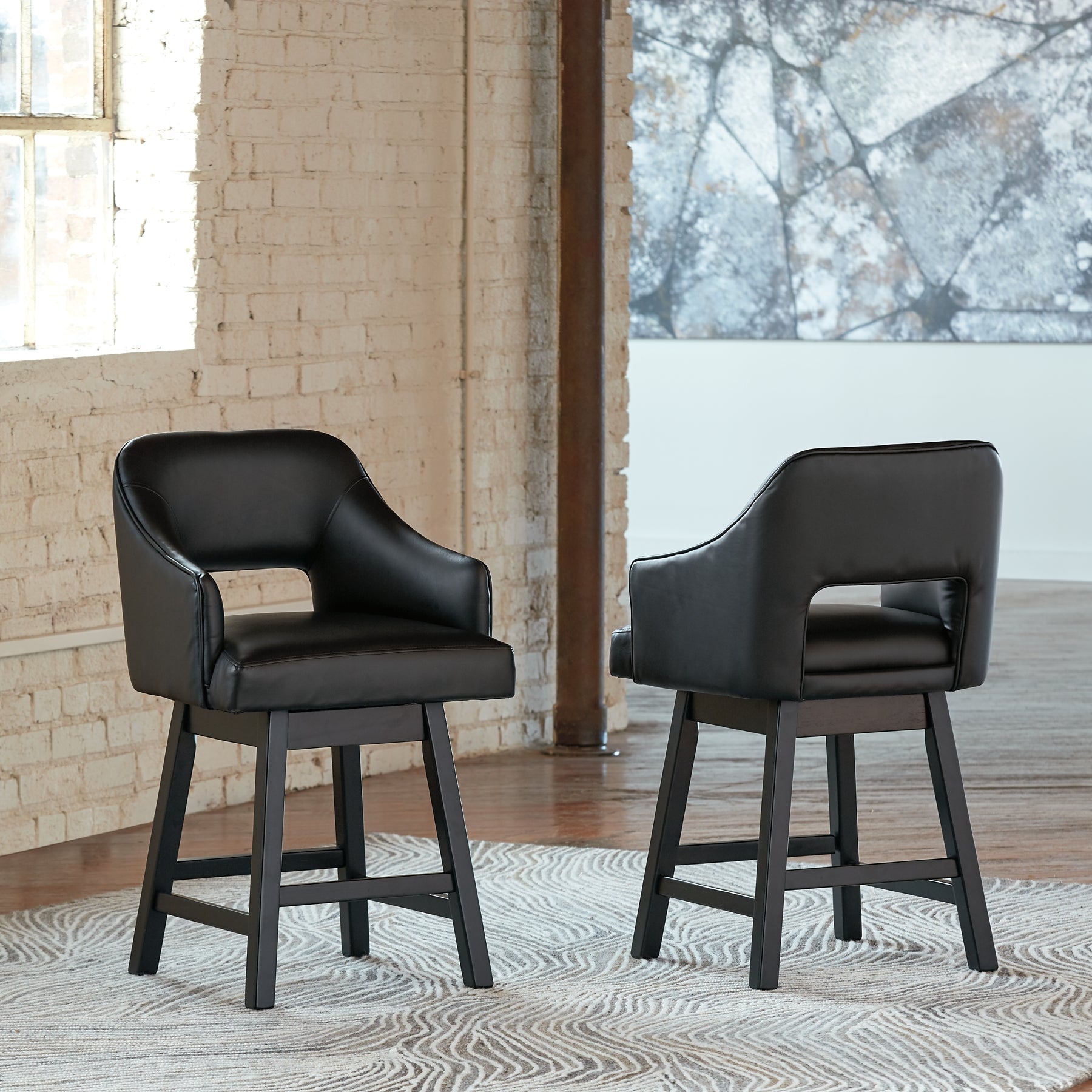 Tallenger 2-Piece Bar Stool at Walker Mattress and Furniture Locations in Cedar Park and Belton TX.