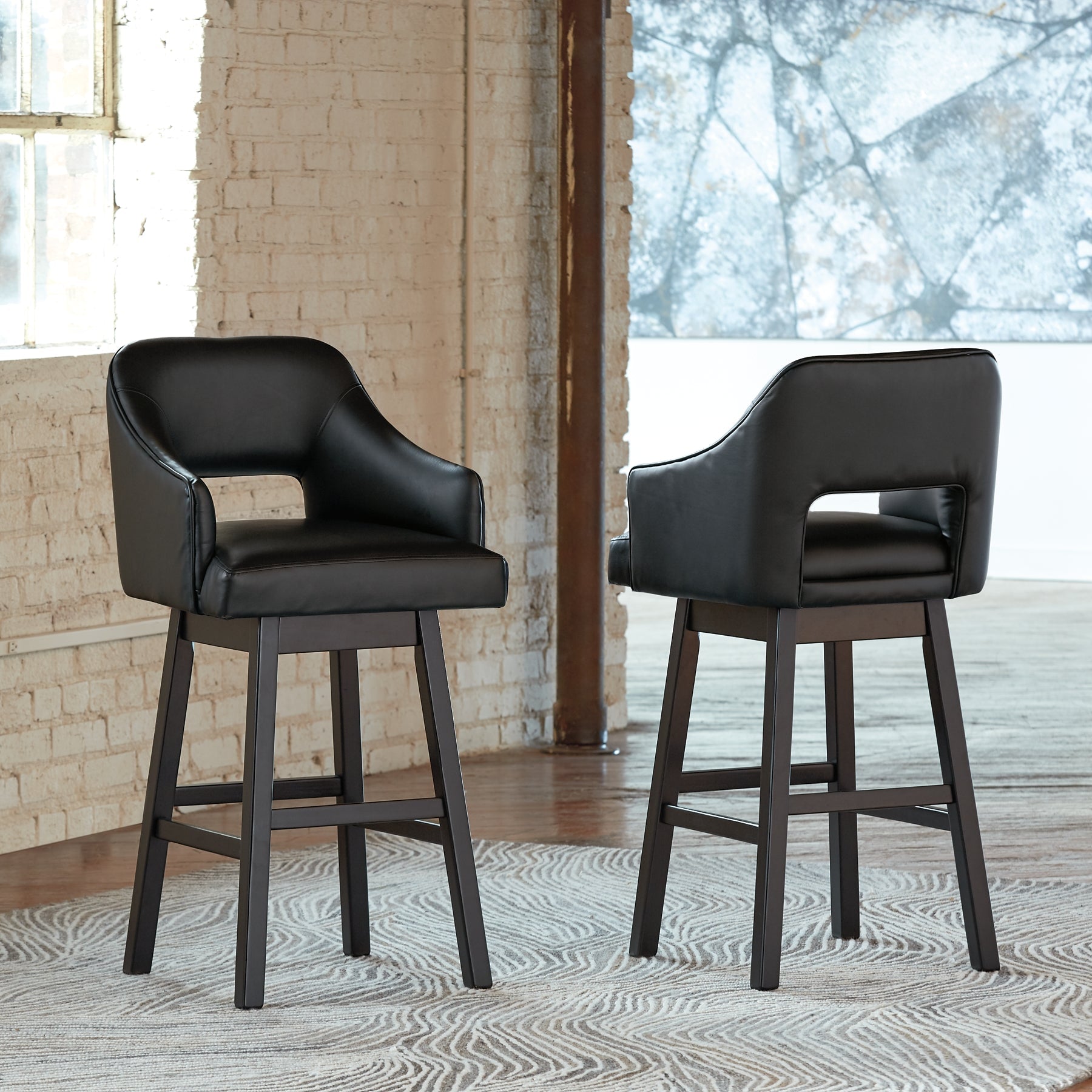 Tallenger 2-Piece Bar Stool at Walker Mattress and Furniture Locations in Cedar Park and Belton TX.