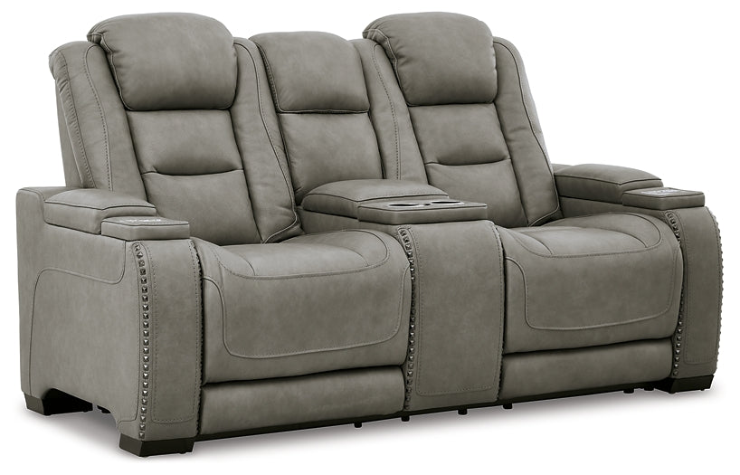 The Man-Den Sofa and Loveseat at Walker Mattress and Furniture Locations in Cedar Park and Belton TX.