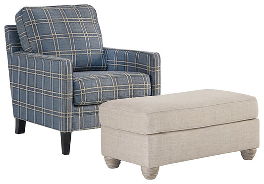 Traemore Chair and Ottoman at Walker Mattress and Furniture Locations in Cedar Park and Belton TX.