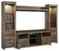 Trinell 4-Piece Entertainment Center at Walker Mattress and Furniture Locations in Cedar Park and Belton TX.