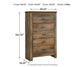 Trinell Five Drawer Chest at Walker Mattress and Furniture Locations in Cedar Park and Belton TX.