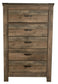 Trinell Five Drawer Chest at Walker Mattress and Furniture Locations in Cedar Park and Belton TX.