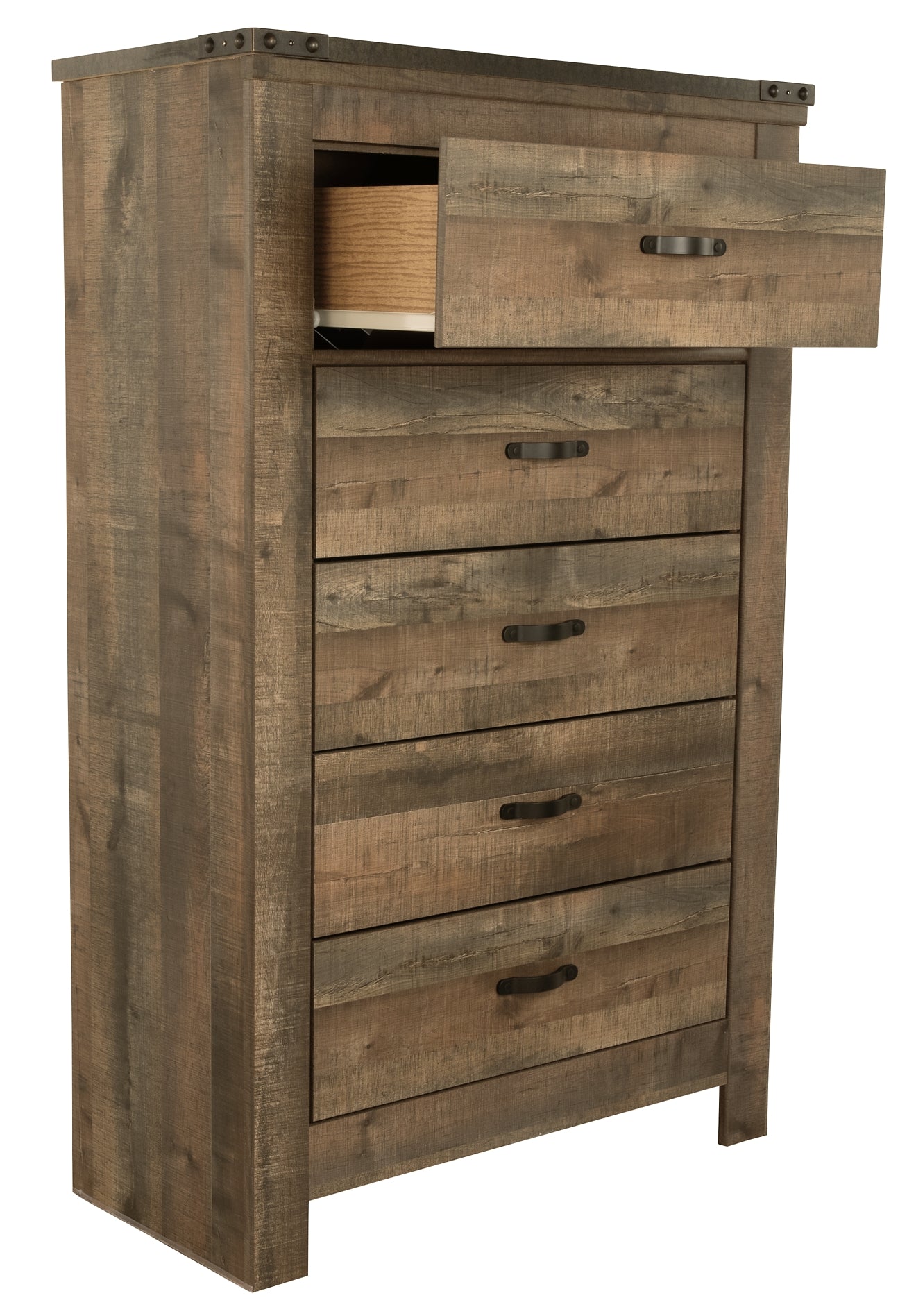 Trinell Five Drawer Chest at Walker Mattress and Furniture Locations in Cedar Park and Belton TX.