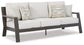 Tropicava Outdoor Sofa and Lounge Chair with Coffee Table and 2 End Tables at Walker Mattress and Furniture Locations in Cedar Park and Belton TX.