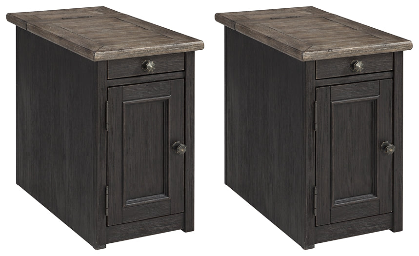 Tyler Creek 2 End Tables at Walker Mattress and Furniture Locations in Cedar Park and Belton TX.