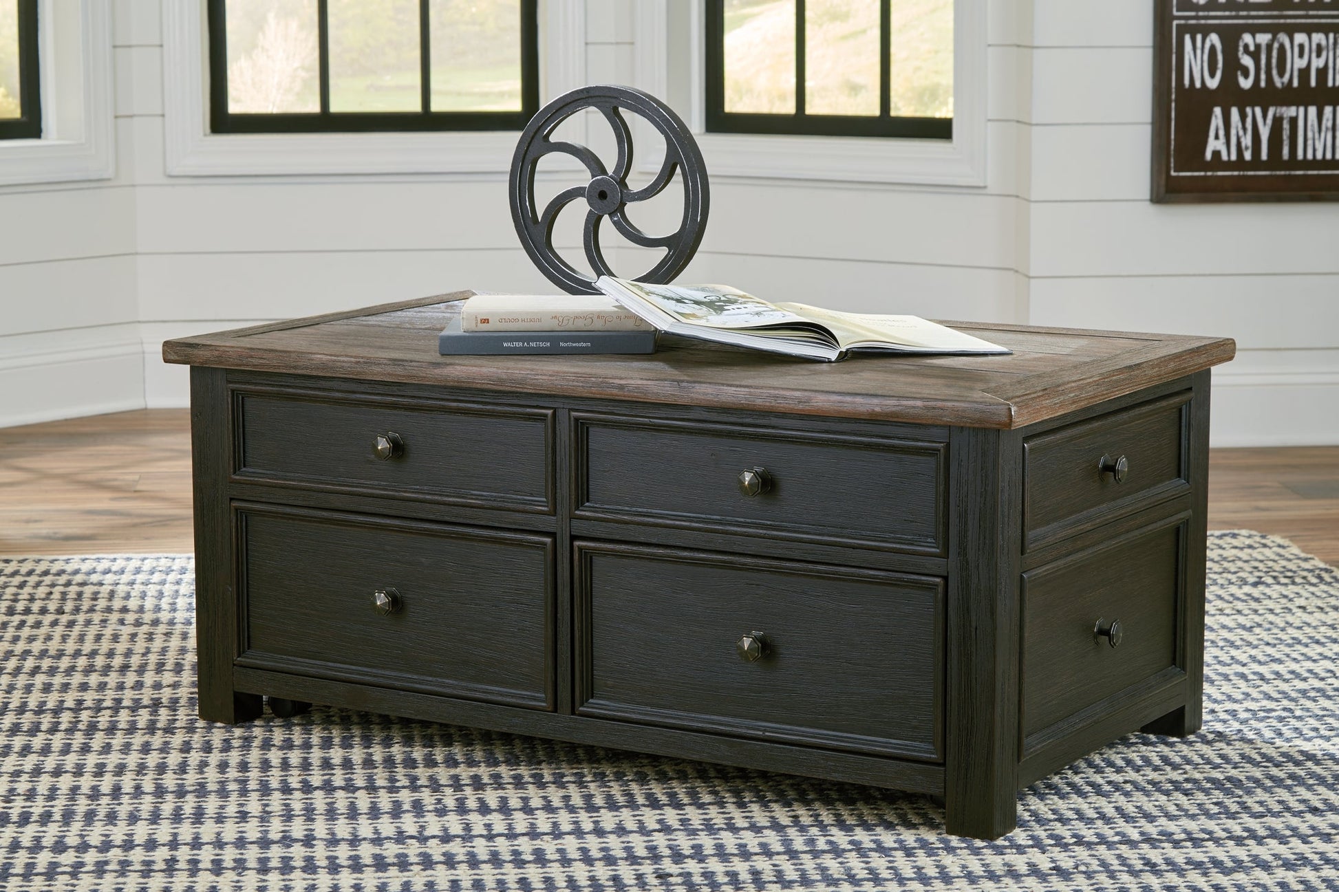 Tyler Creek Coffee Table with 2 End Tables at Walker Mattress and Furniture Locations in Cedar Park and Belton TX.