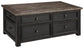 Tyler Creek Coffee Table with 2 End Tables at Walker Mattress and Furniture Locations in Cedar Park and Belton TX.