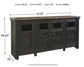 Tyler Creek Extra Large TV Stand at Walker Mattress and Furniture Locations in Cedar Park and Belton TX.