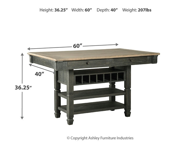 Tyler Creek RECT Dining Room Counter Table at Walker Mattress and Furniture Locations in Cedar Park and Belton TX.