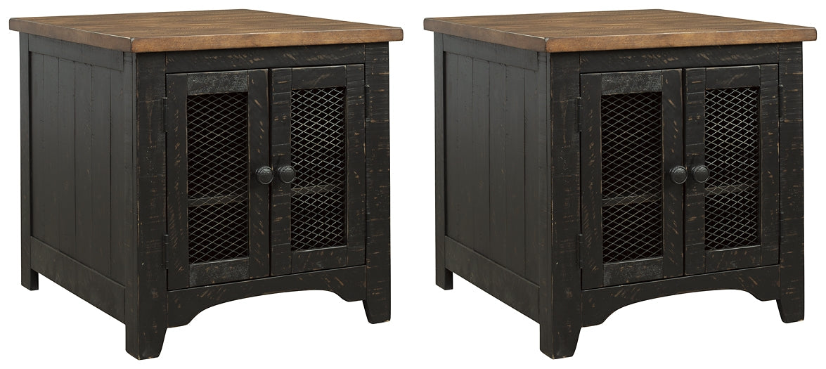 Valebeck 2 End Tables at Walker Mattress and Furniture Locations in Cedar Park and Belton TX.