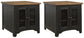 Valebeck 2 End Tables at Walker Mattress and Furniture Locations in Cedar Park and Belton TX.