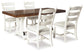 Valebeck Dining Table and 4 Chairs at Walker Mattress and Furniture Locations in Cedar Park and Belton TX.