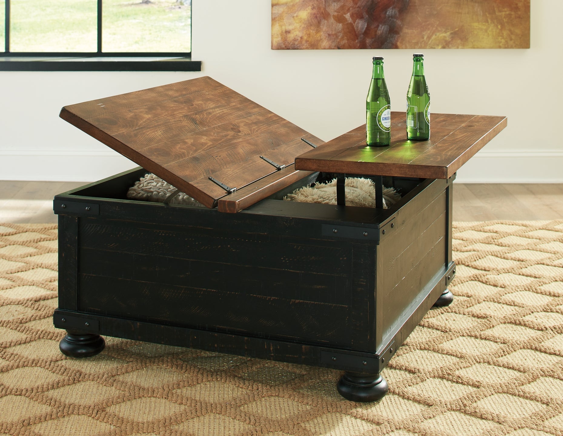 Valebeck Lift Top Cocktail Table at Walker Mattress and Furniture Locations in Cedar Park and Belton TX.