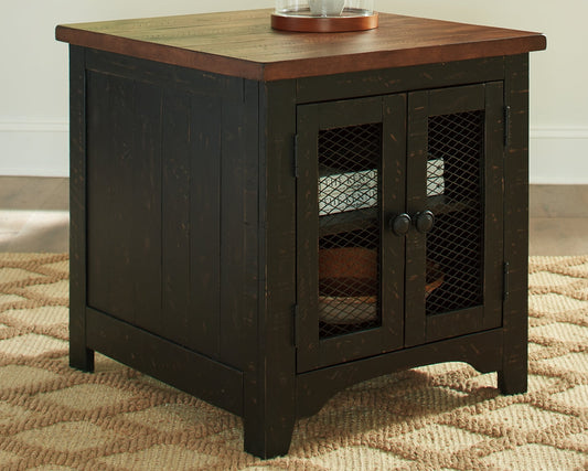 Valebeck Rectangular End Table at Walker Mattress and Furniture Locations in Cedar Park and Belton TX.