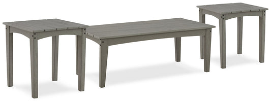 Visola Outdoor Coffee Table with 2 End Tables at Walker Mattress and Furniture Locations in Cedar Park and Belton TX.