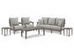Visola Outdoor Sofa and  2 Lounge Chairs with Coffee Table and 2 End Tables at Walker Mattress and Furniture Locations in Cedar Park and Belton TX.