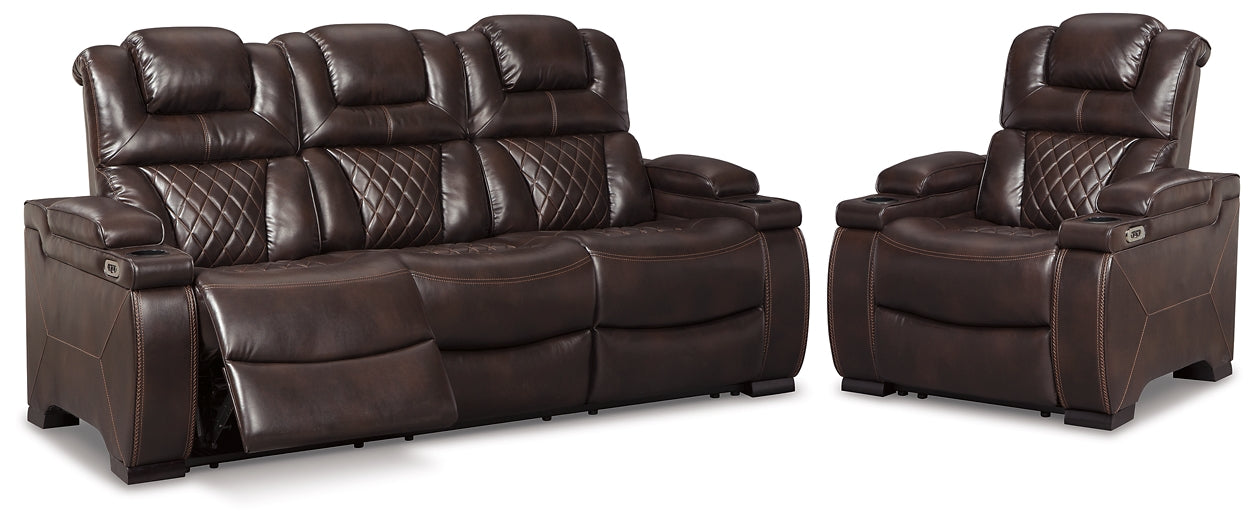 Warnerton Sofa and Recliner at Walker Mattress and Furniture Locations in Cedar Park and Belton TX.