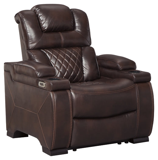 Warnerton Sofa and Recliner at Walker Mattress and Furniture Locations in Cedar Park and Belton TX.