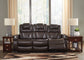Warnerton Sofa and Recliner at Walker Mattress and Furniture Locations in Cedar Park and Belton TX.