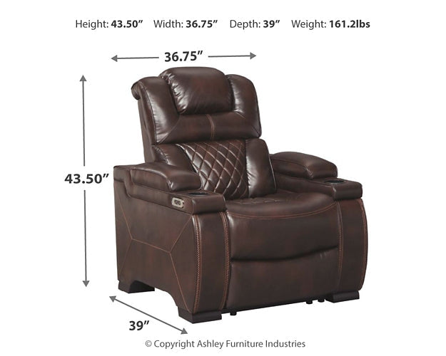 Warnerton Sofa and Recliner at Walker Mattress and Furniture Locations in Cedar Park and Belton TX.
