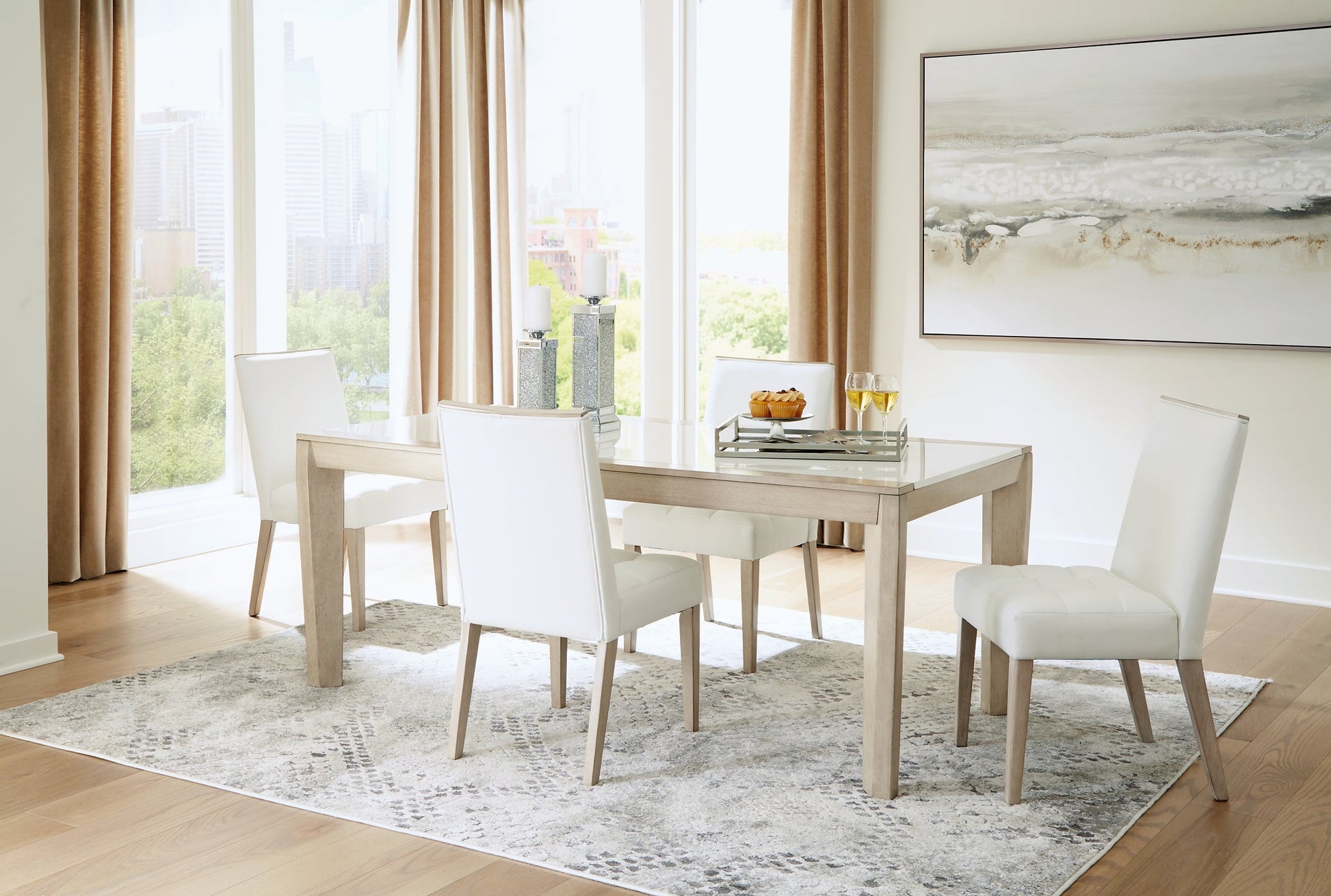 Wendora Dining Table and 4 Chairs at Walker Mattress and Furniture Locations in Cedar Park and Belton TX.