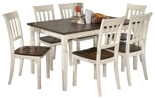 Whitesburg Dining Table and 6 Chairs at Walker Mattress and Furniture Locations in Cedar Park and Belton TX.