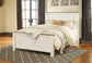 Willowton Queen Panel Bed with Mirrored Dresser at Walker Mattress and Furniture Locations in Cedar Park and Belton TX.