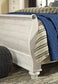 Willowton Queen Sleigh Bed at Walker Mattress and Furniture Locations in Cedar Park and Belton TX.