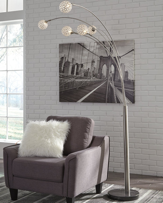Winter Metal Arc Lamp (1/CN) at Walker Mattress and Furniture Locations in Cedar Park and Belton TX.