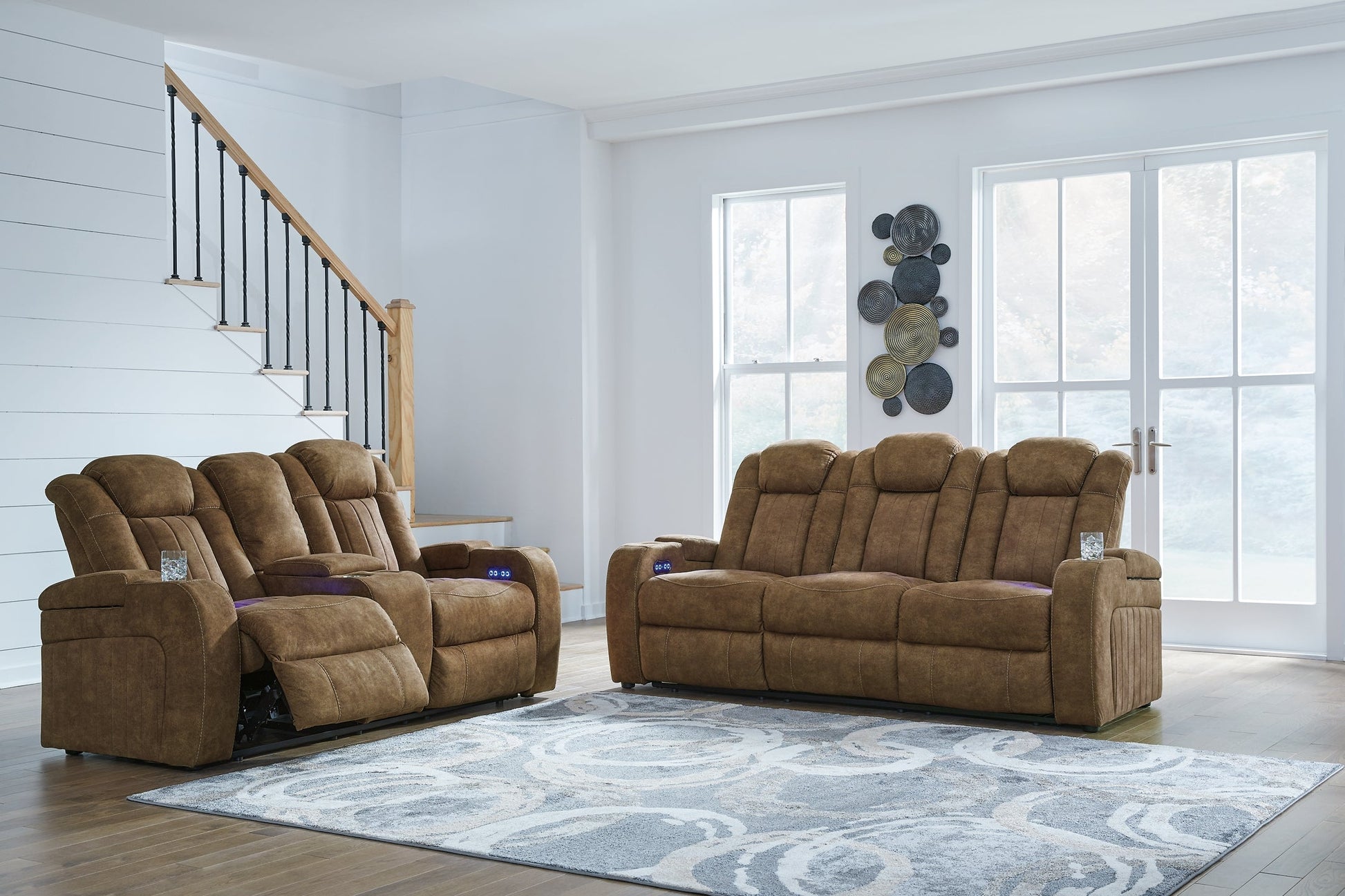 Wolfridge Sofa and Loveseat at Walker Mattress and Furniture Locations in Cedar Park and Belton TX.