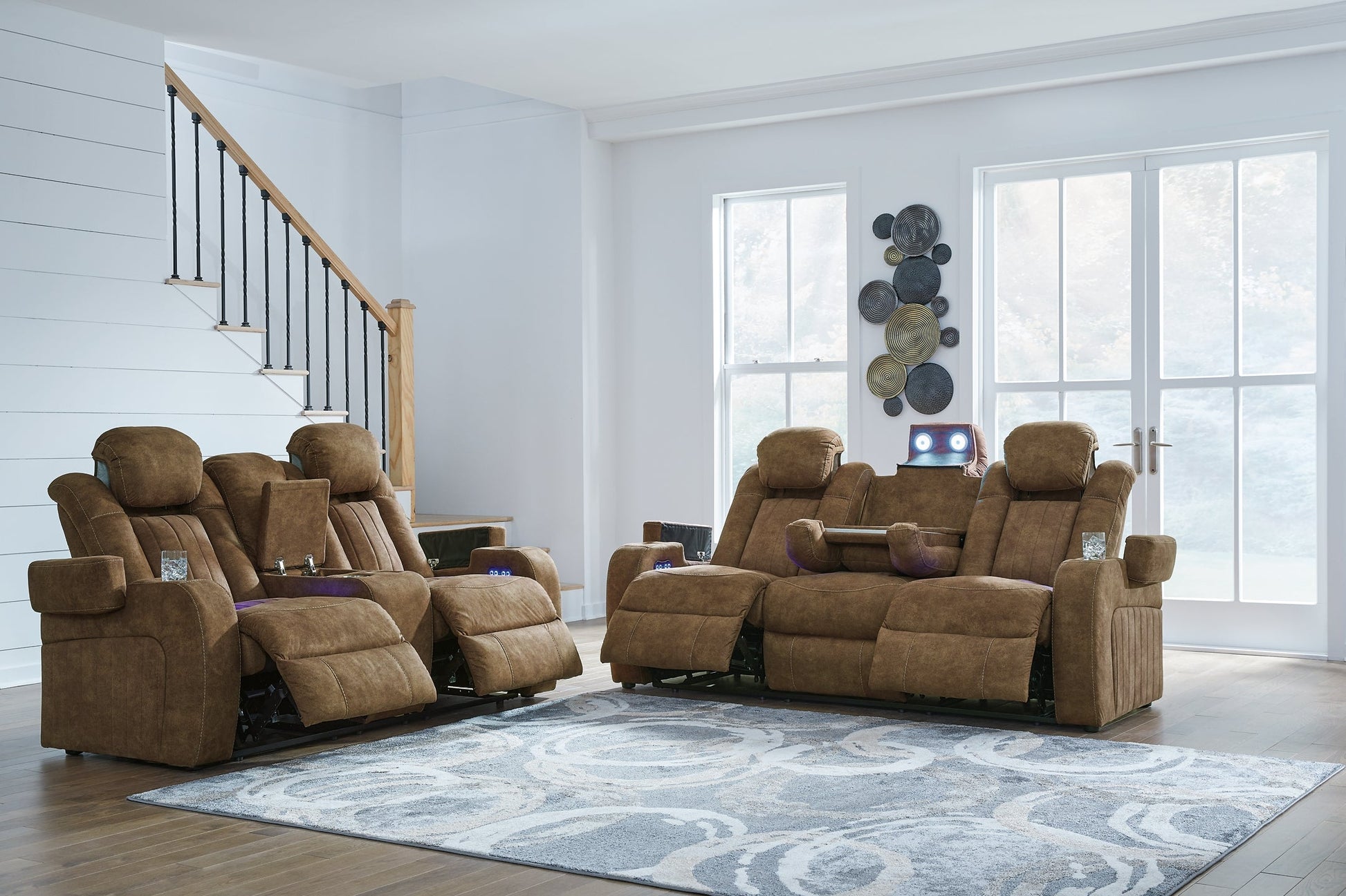 Wolfridge Sofa and Loveseat at Walker Mattress and Furniture Locations in Cedar Park and Belton TX.