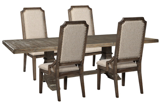 Wyndahl Dining Table and 4 Chairs at Walker Mattress and Furniture Locations in Cedar Park and Belton TX.