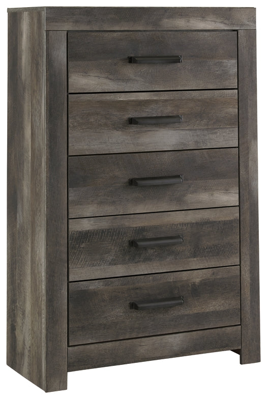 Wynnlow Five Drawer Chest at Walker Mattress and Furniture Locations in Cedar Park and Belton TX.