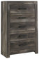 Wynnlow Five Drawer Chest at Walker Mattress and Furniture Locations in Cedar Park and Belton TX.