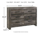 Wynnlow King Panel Bed with Dresser at Walker Mattress and Furniture Locations in Cedar Park and Belton TX.