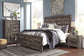 Wynnlow Queen Crossbuck Panel Bed at Walker Mattress and Furniture Locations in Cedar Park and Belton TX.