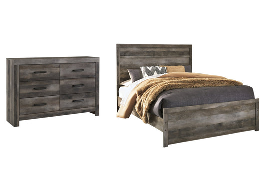 Wynnlow Queen Panel Bed with Dresser at Walker Mattress and Furniture Locations in Cedar Park and Belton TX.