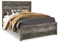 Wynnlow Queen Panel Bed with Mirrored Dresser and Nightstand at Walker Mattress and Furniture Locations in Cedar Park and Belton TX.