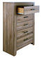 Zelen Five Drawer Chest at Walker Mattress and Furniture Locations in Cedar Park and Belton TX.