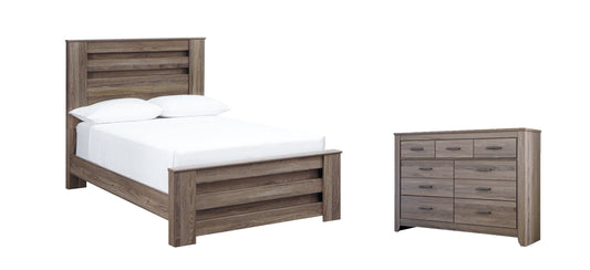 Zelen Full Panel Bed with Dresser at Walker Mattress and Furniture Locations in Cedar Park and Belton TX.