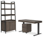 Zendex Home Office Desk and Storage at Walker Mattress and Furniture Locations in Cedar Park and Belton TX.