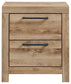 Hyanna Two Drawer Night Stand